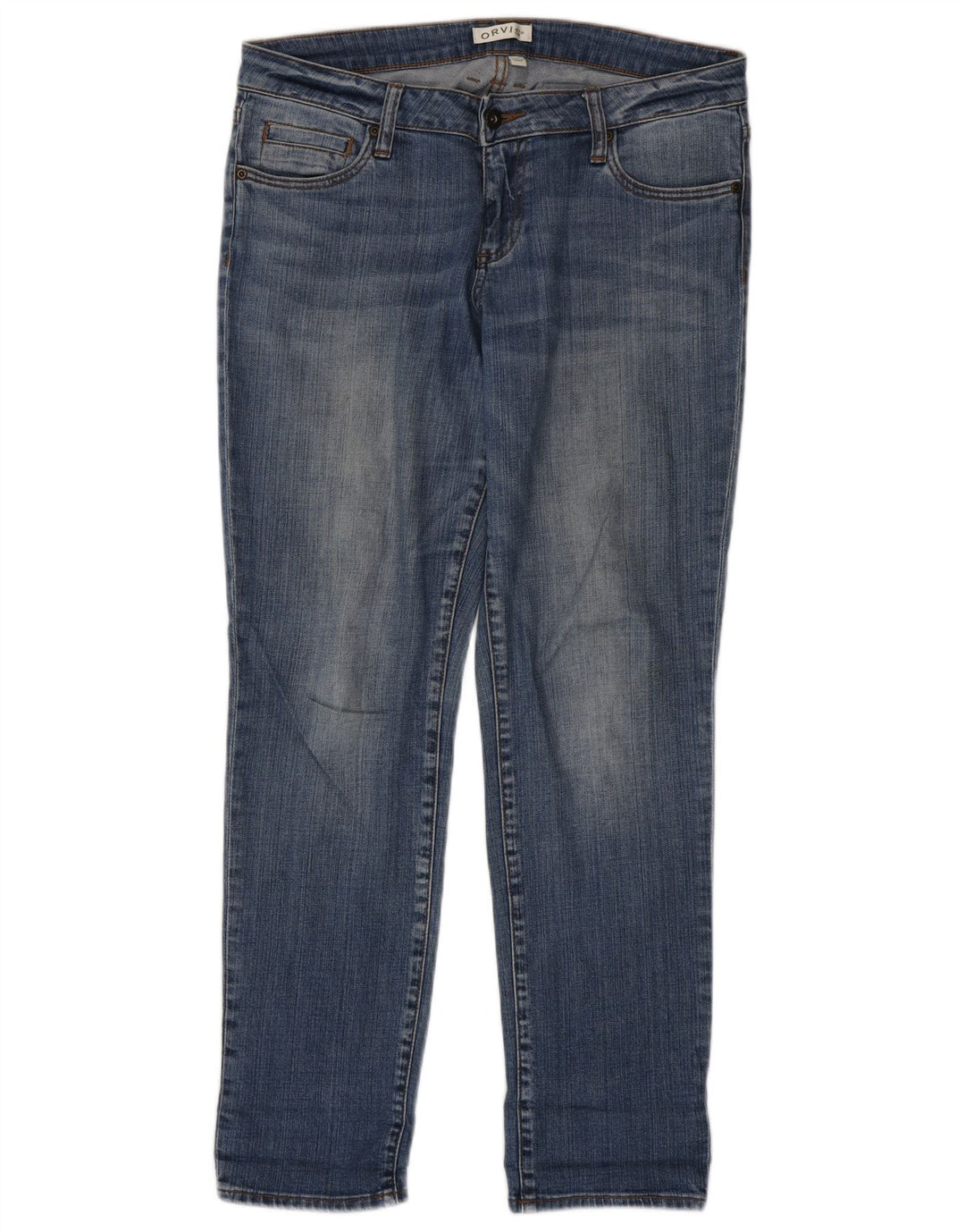 Orvis Jeans Slim para Mujer US 8 Medium W34 L30 Algodón Azul