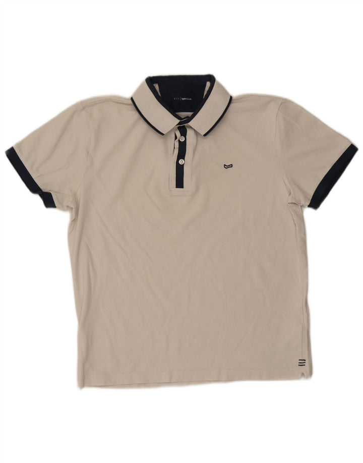 Polo Gas Hombre XL Algodón Blanco