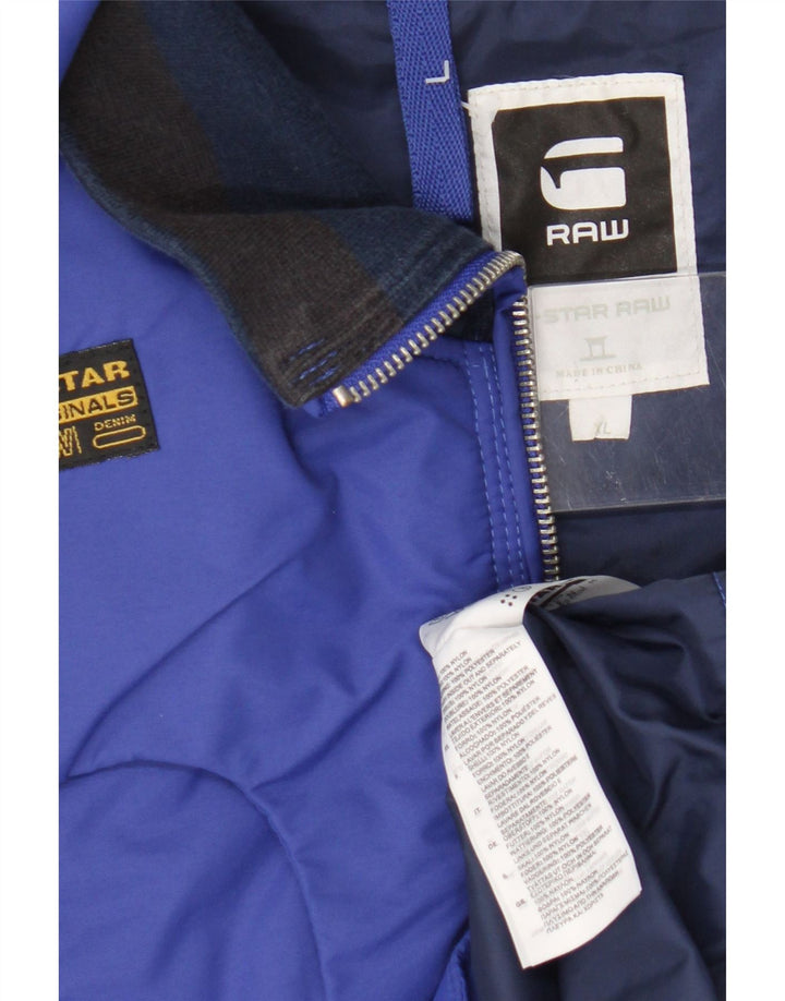 G-Star Chaqueta cortavientos para hombre UK 42 XL Nylon azul