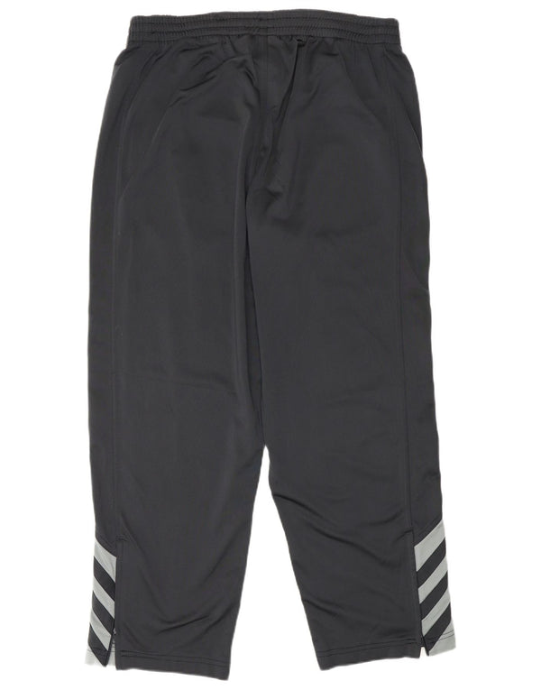 Adidas Pantalones de chándal para hombre UK 42/44 Large Gris Colorblock Poliéster