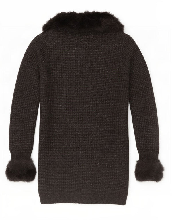 Marks & Spencer - Cárdigan largo para mujer Per Una, talla M, color negro