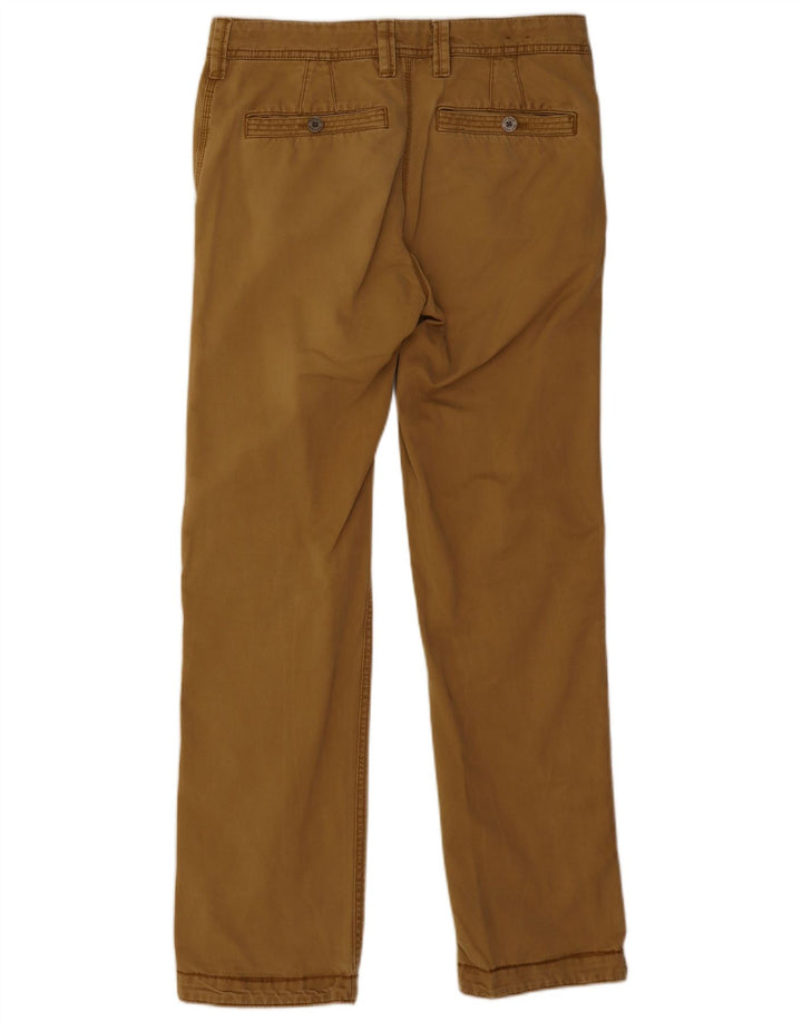 Pantalones chinos rectos para hombre Fat Face W30 L31 Caqui Algodón