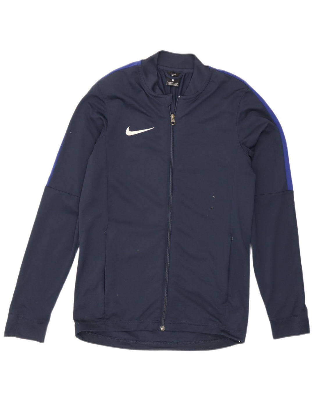 Nike Mens Chándal Top Chaqueta Pequeña Azul Marino Poliéster Deportes