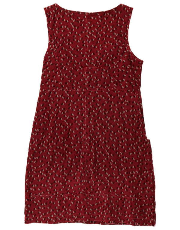 WHITE STUFF Vestido tubo de pana sin mangas para mujer UK 44 Medio Borgoña