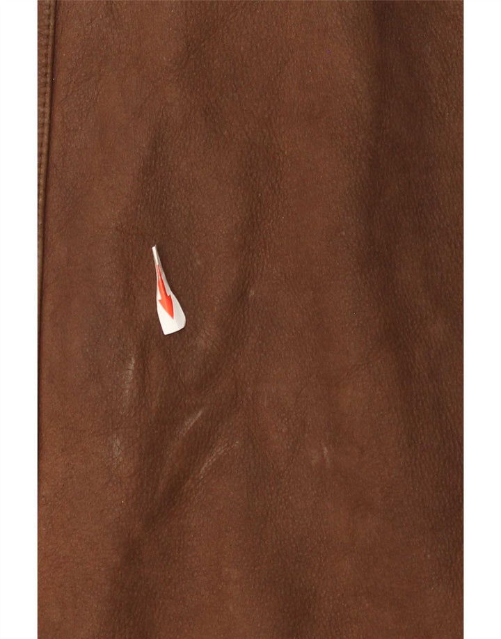 Wilsons Abrigo de cuero para hombre UK 40 Large Brown