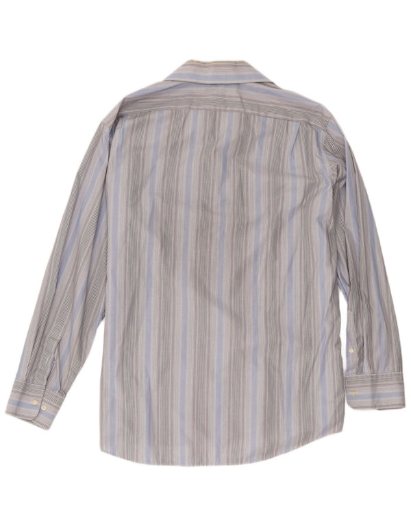 Camisa Lacoste Hombre Talla 44 XL Algodón Rayas Azul