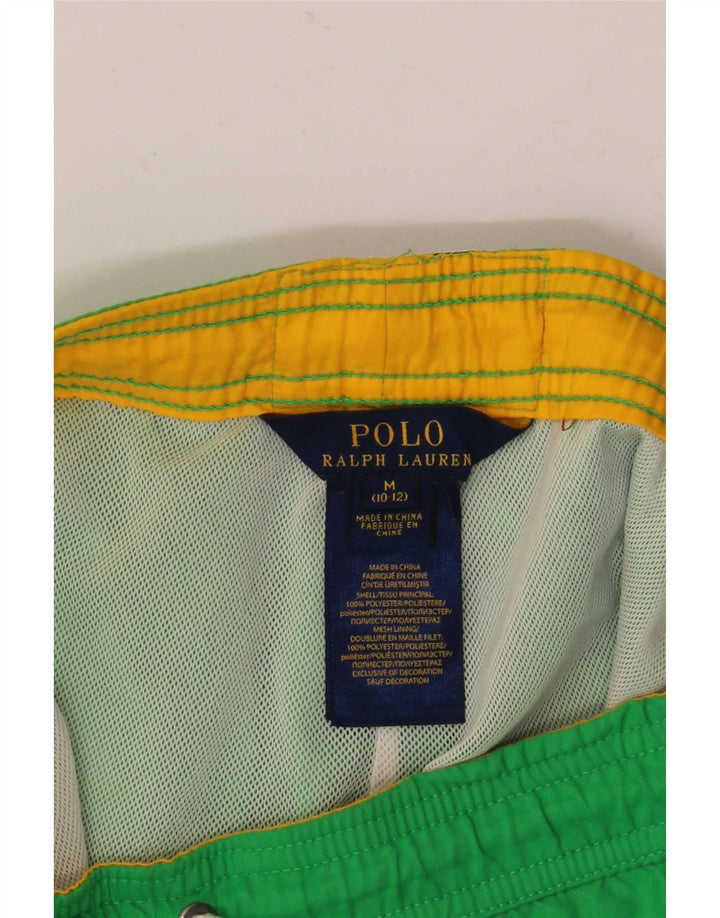 Polo Ralph Lauren Bañador Corto Niño 10-11 Años Verde Medio Poliéster