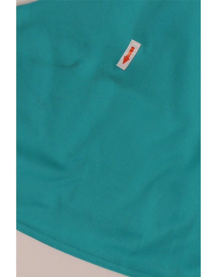 Adidas Hombre Chaleco Top Pequeño Turquesa Colorblock Poliéster