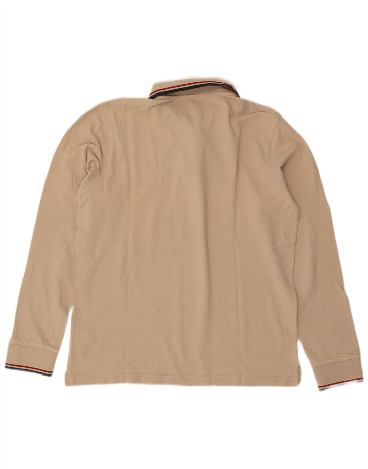 Lotto Polo De Manga Larga De Algodón Beige Medio Hombre