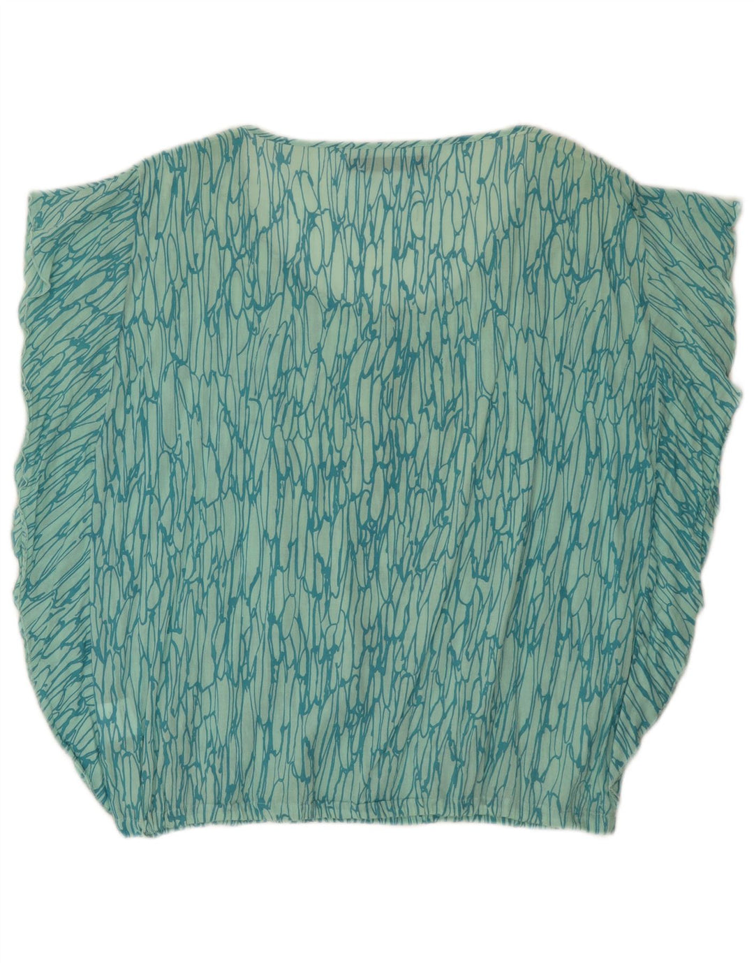 Calvin Klein Jeans Blusa con patrón abstracto para mujer Reino Unido 40 Grande Verde