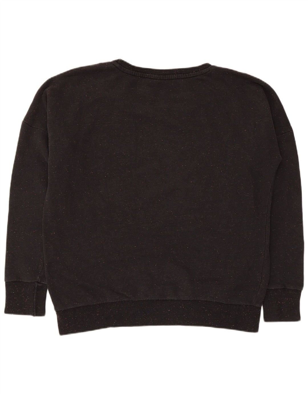 Puma - Sudadera extragrande para mujer, talla 40, talla grande, algodón moteado negro