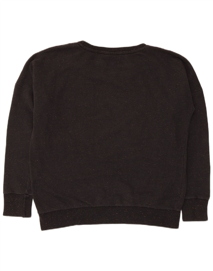 Puma - Sudadera extragrande para mujer, talla 40, talla grande, algodón moteado negro