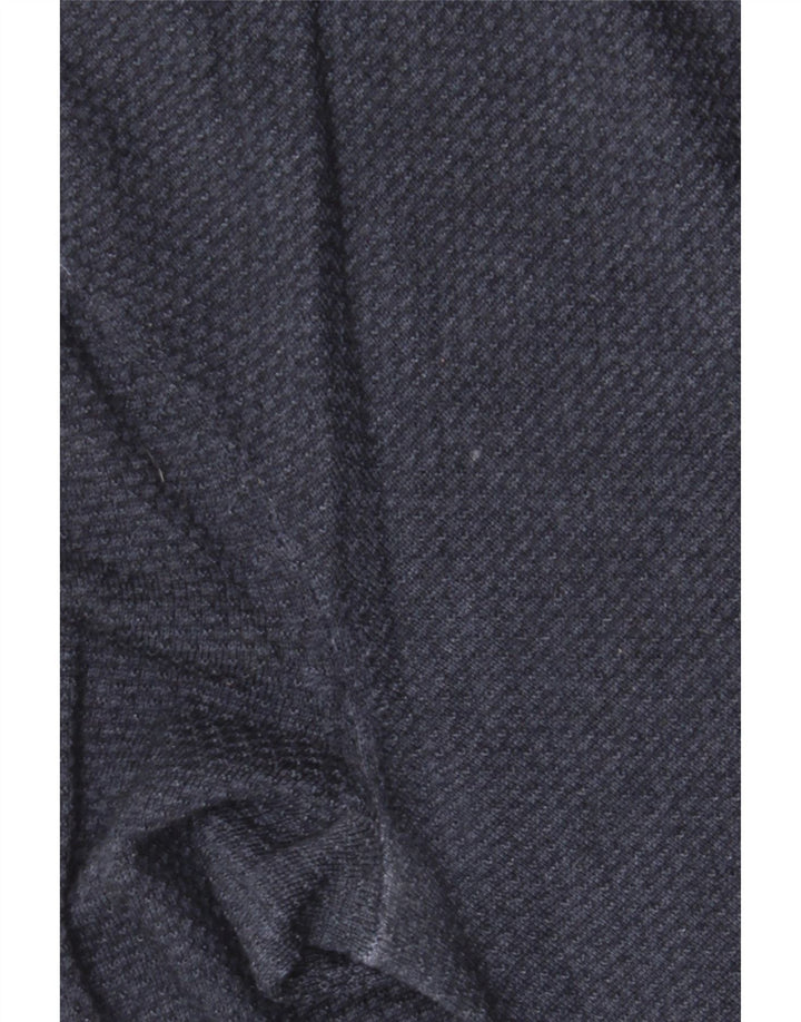 Hugo Boss Hombre Jersey De Cuello Redondo Jersey De Lana Virgen Azul Marino Mediano