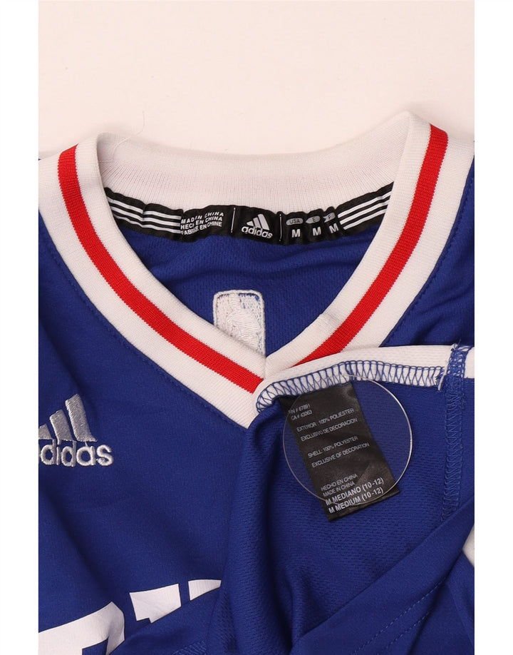 Adidas Camiseta sin mangas gráfica para niños 11-12 años Azul medio Poliéster color block