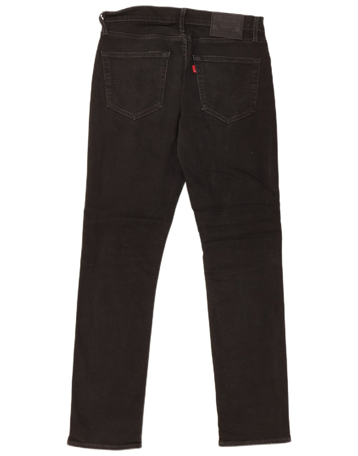 Levi's Hombre 511 Slim Jeans W31 L32 Algodón Negro