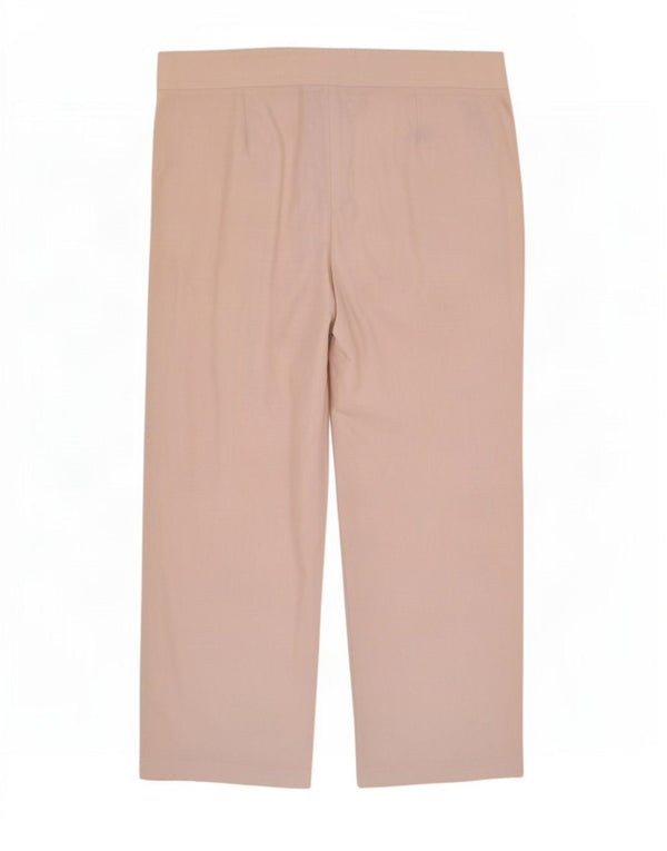 Marks & Spencer Pantalones informales de corte holgado para mujer UK 22 3XL W42 L31 Blanco