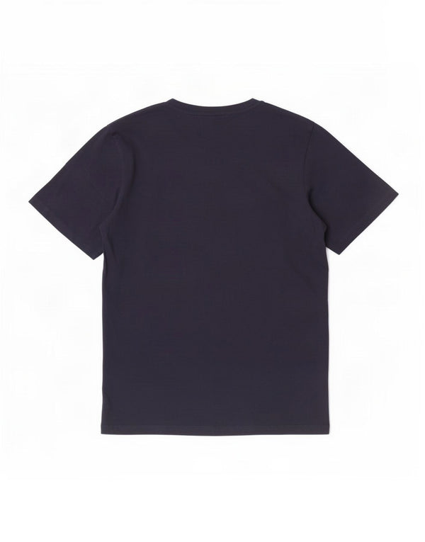 Jack & Jones Mens Graphic T-Shirt Top Medium Navy Blue Cotton