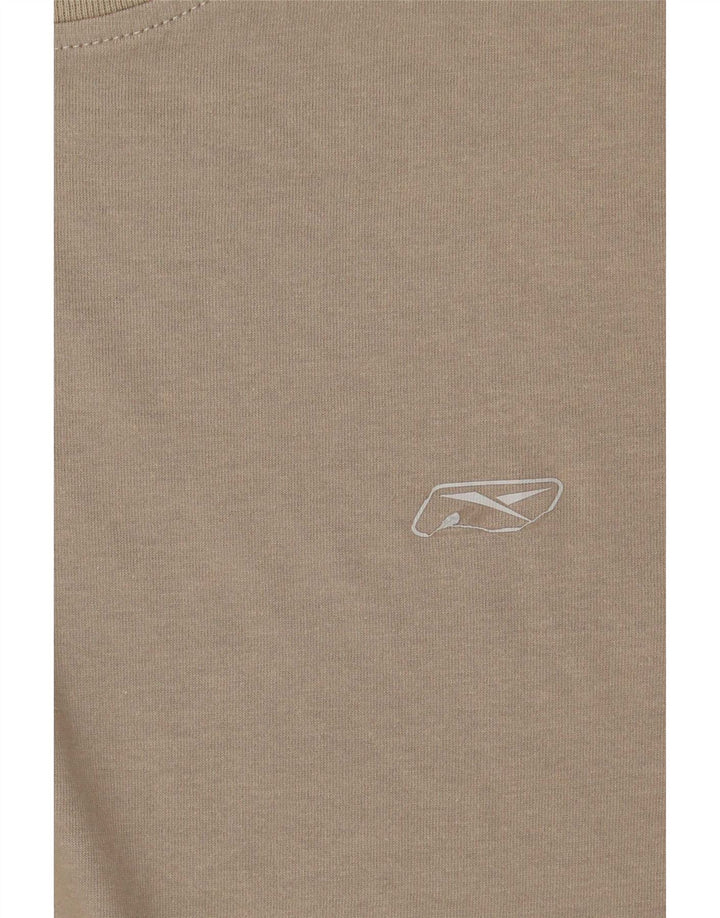 Camiseta Reebok Hombre Top Medium Khaki Cotton
