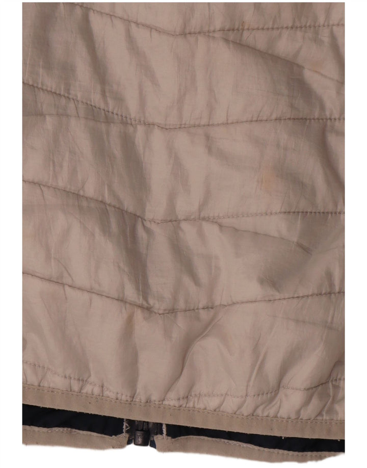 Timberland Chaleco acolchado para hombre UK 38 Poliéster con bloques de color blanco mediano