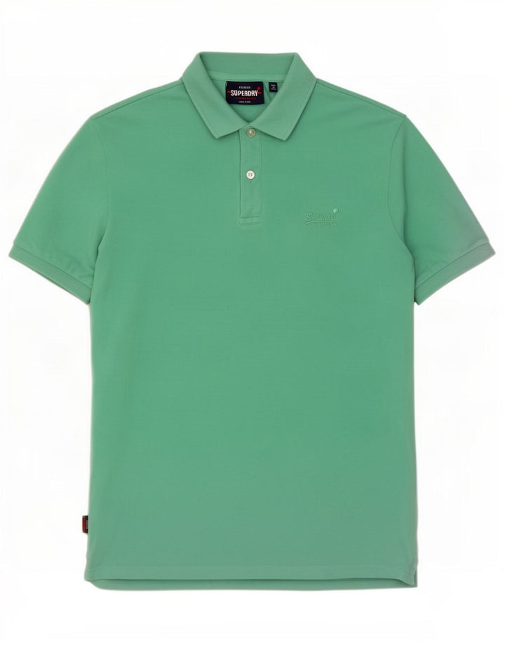 Superdry Polo De Algodón Verde Medio Para Hombre