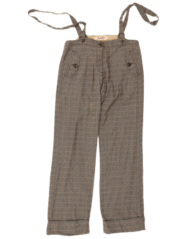 Napapijri Pantalones de peto Geographic para mujer EU 42 Large W32 L33 Gris