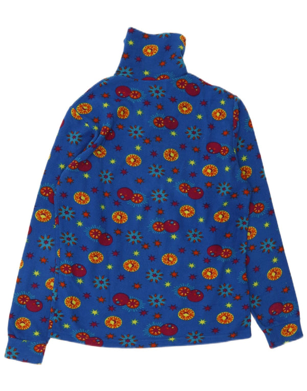 Conte of Florence Jersey de Forro Polar con Cuello y Cremallera para Hombre Azul Medio Floral