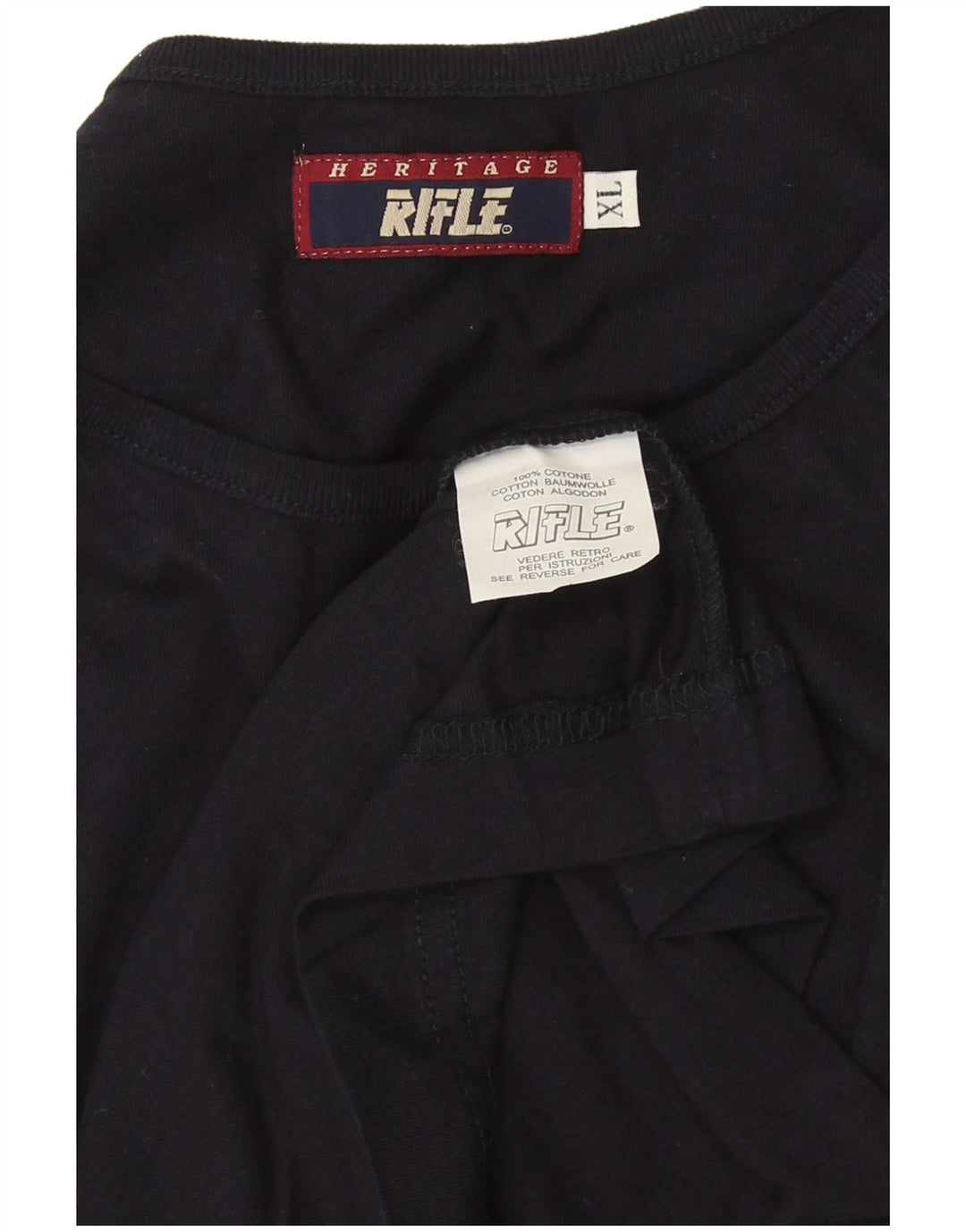 Rifle Hombre Chaleco Top XL Azul Marino Algodón