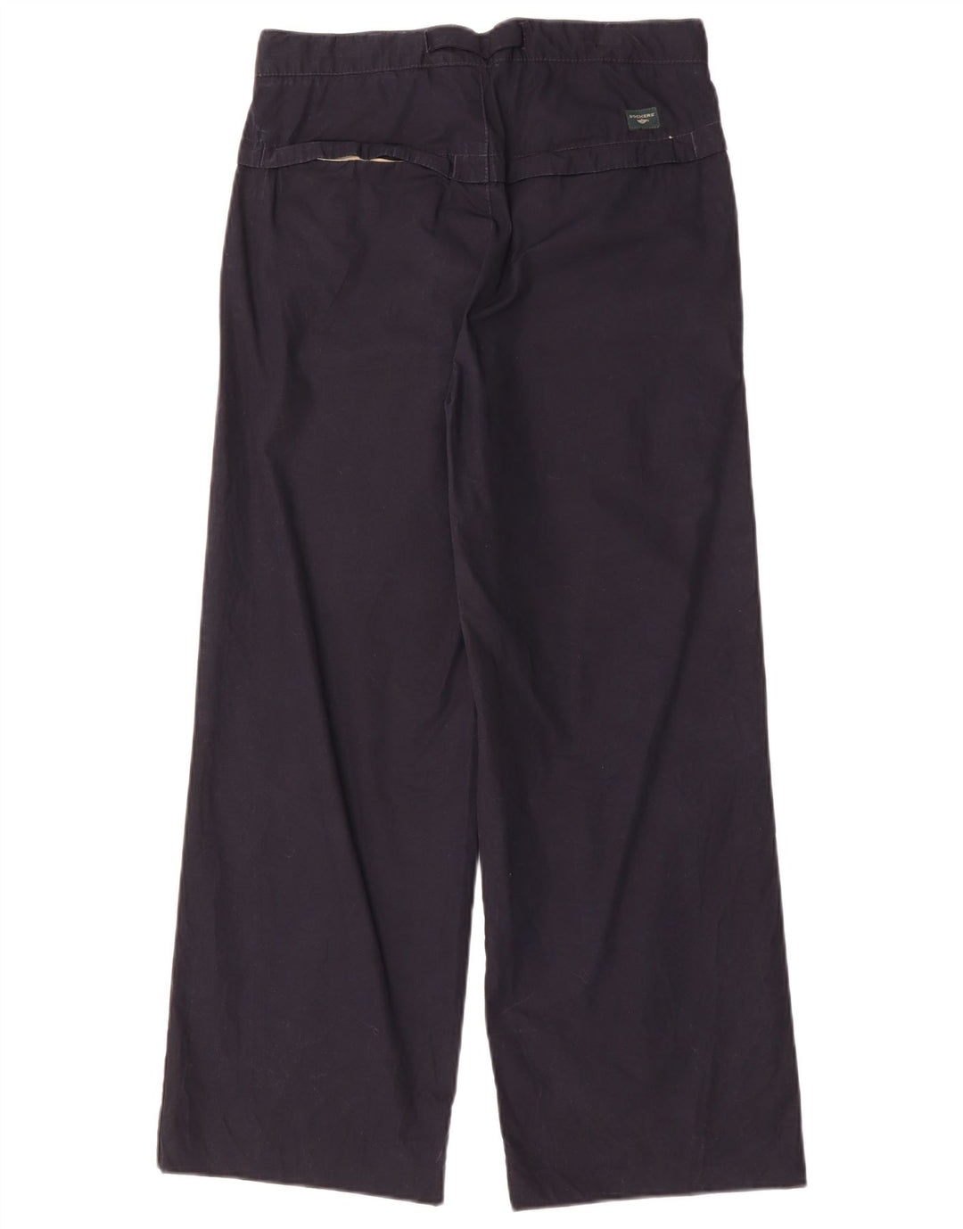 DOCKERS Pantalones chinos de pierna ancha color caqui para hombre pequeño W29 L28 azul marino
