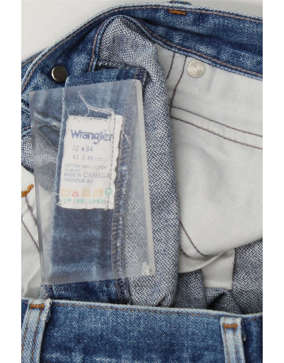 Vaqueros Wrangler Hombre Rectos W32 L31 Algodón Azul