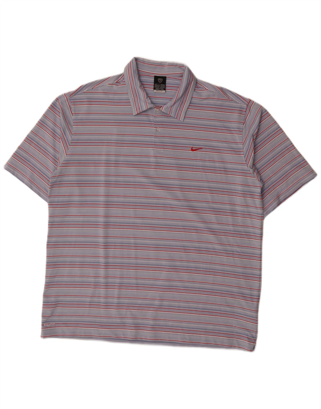 Nike Polo Hombre UK 45/47 XL Poliéster Rayas Azules