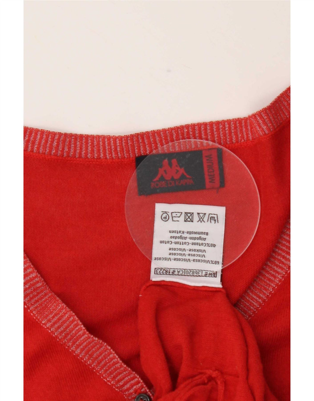 Kappa - Cárdigan para mujer, talla 40, viscosa roja mediana