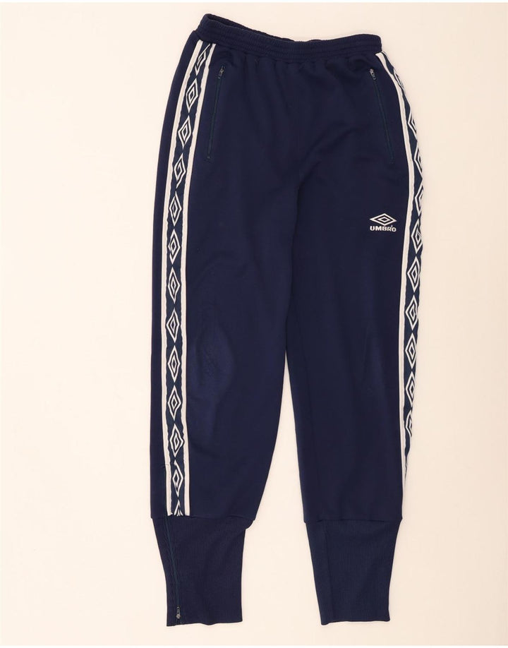 Umbro Hombre Pantalones De Chándal Gráfico Joggers Grande Poliéster Azul Marino