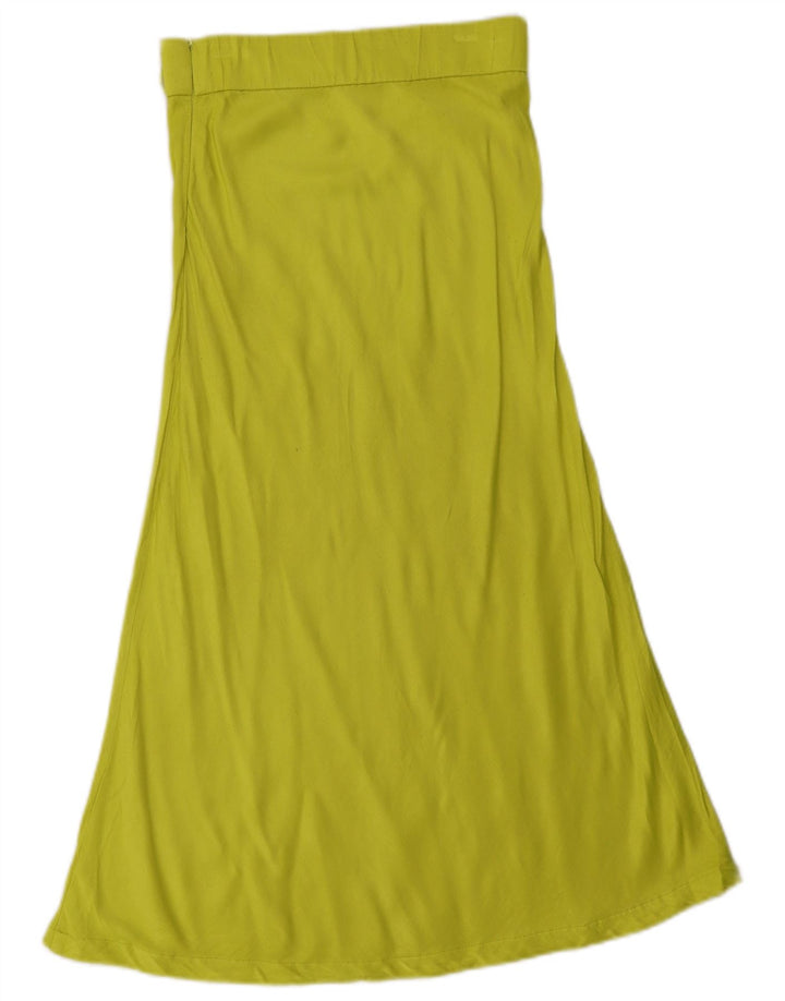 Zara Mujer Maxi Falda Pequeña W26 Verde