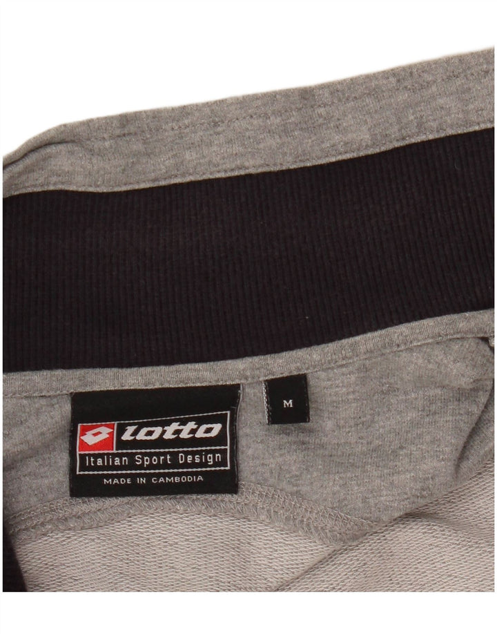 Lotto Hombre Chaqueta De Chándal Top Gris Medio Color Block