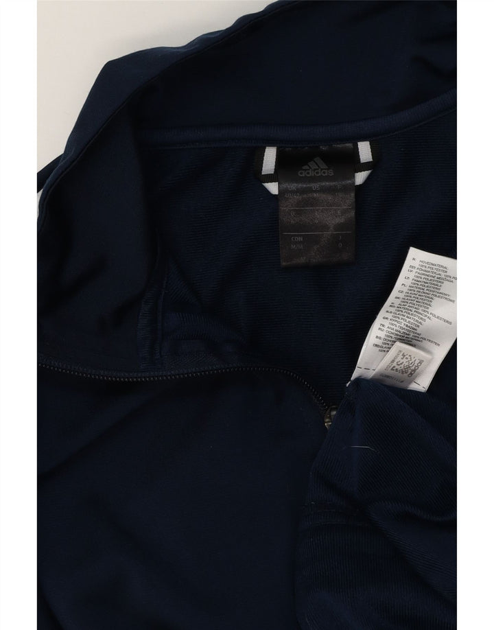 Adidas - Chaqueta de chándal para hombre, talla 40/42, mediana, azul marino, poliéster