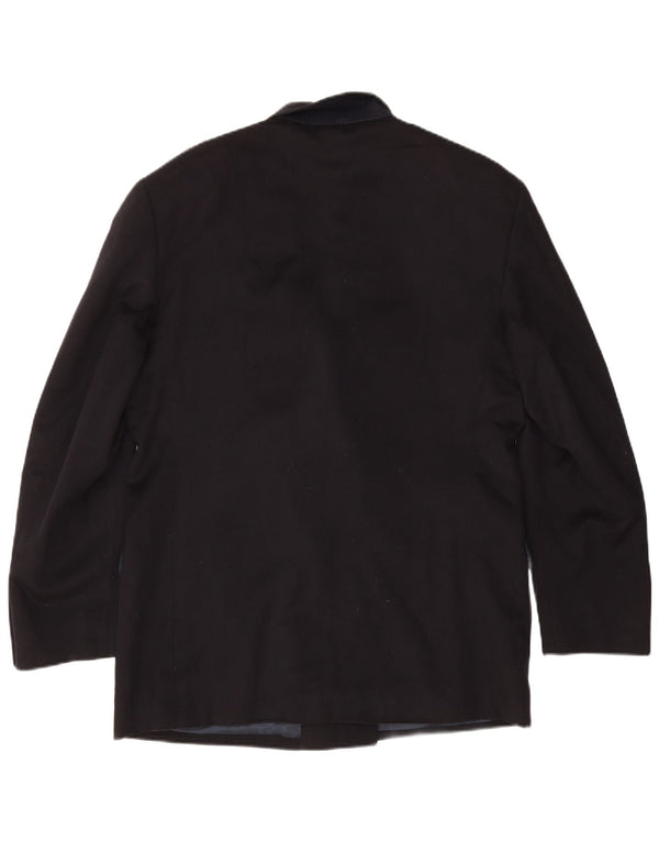 Urbis Mens Chaqueta Blazer de Doble Botonadura IT 50 Grande Azul Marino de Lana