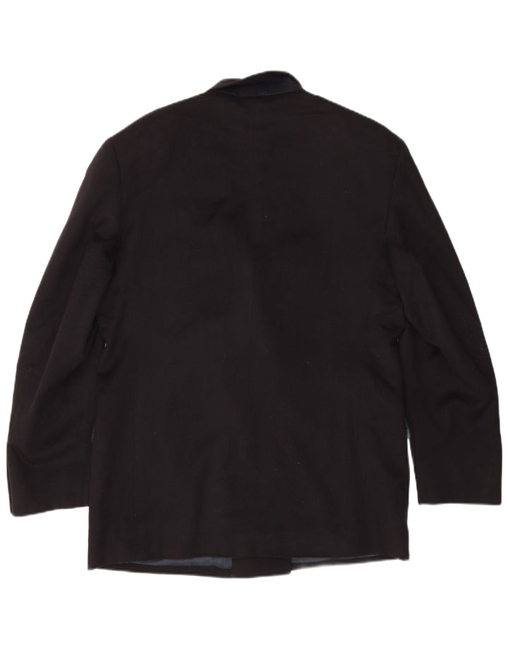 Urbis Mens Chaqueta Blazer de Doble Botonadura IT 50 Grande Azul Marino de Lana