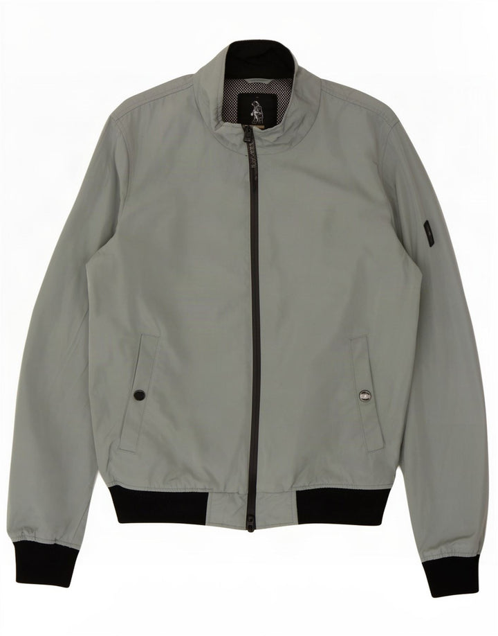 Refrigue Chaqueta bomber para hombre ES 38 Gris medio Poliéster con bloques de color