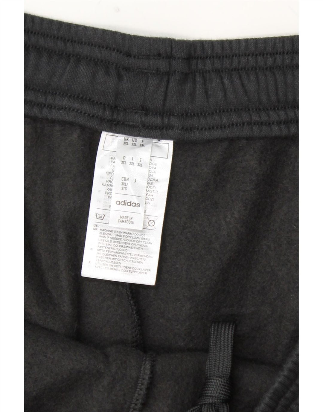 Pantalones cortos deportivos ADIDAS para hombre 3XL Algodón negro