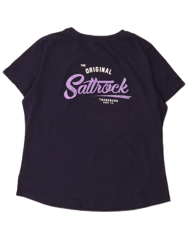 Saltrock Camiseta gráfica para mujer Top UK 46 Large Azul marino Algodón