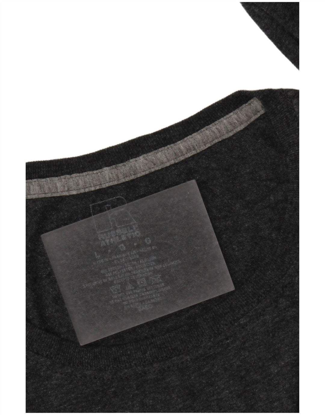 RUSSELL ATHLETIC Camiseta para hombre de manga larga de algodón gris grande