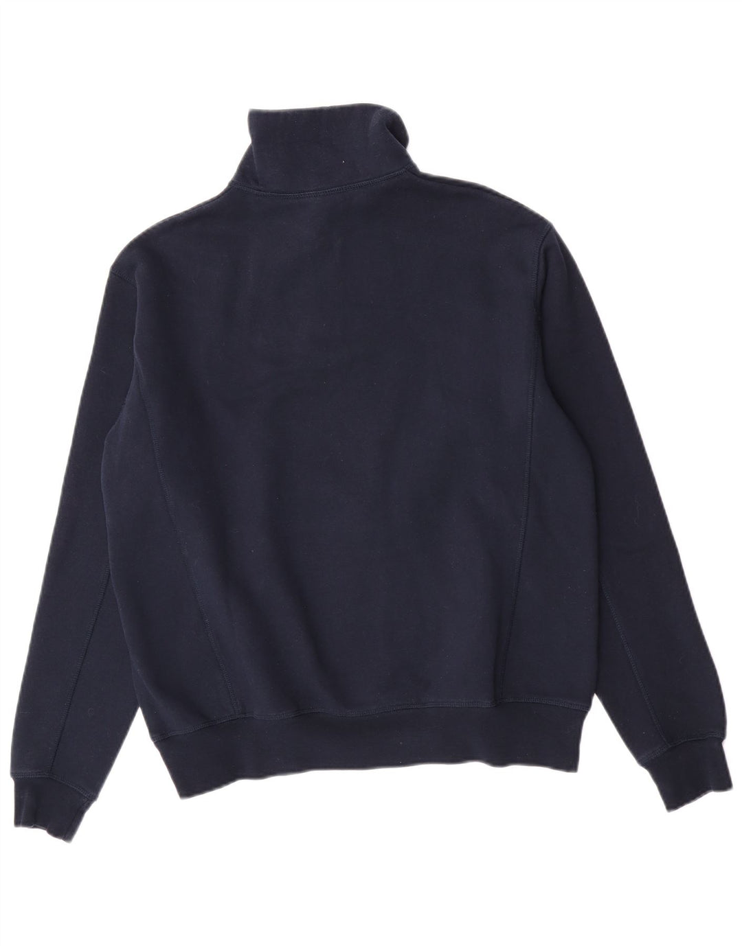 Zara Hombre Zip Neck Sudadera Jumper Small Azul Marino Poliéster