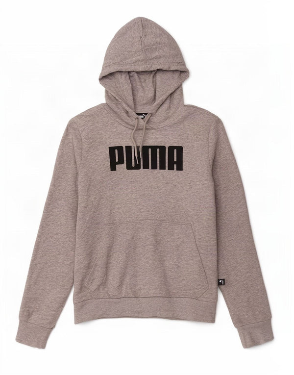 Puma Sudadera con capucha gráfica para mujer Reino Unido 14 Algodón gris medio