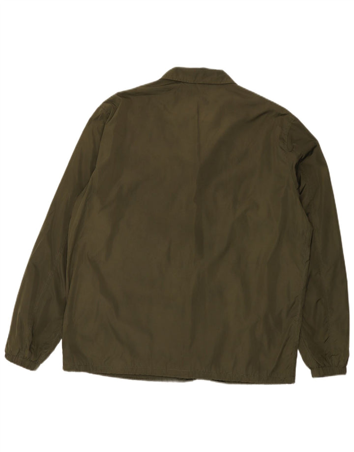 Zara Chaqueta impermeable para hombre UK 40 Large Caqui Poliéster