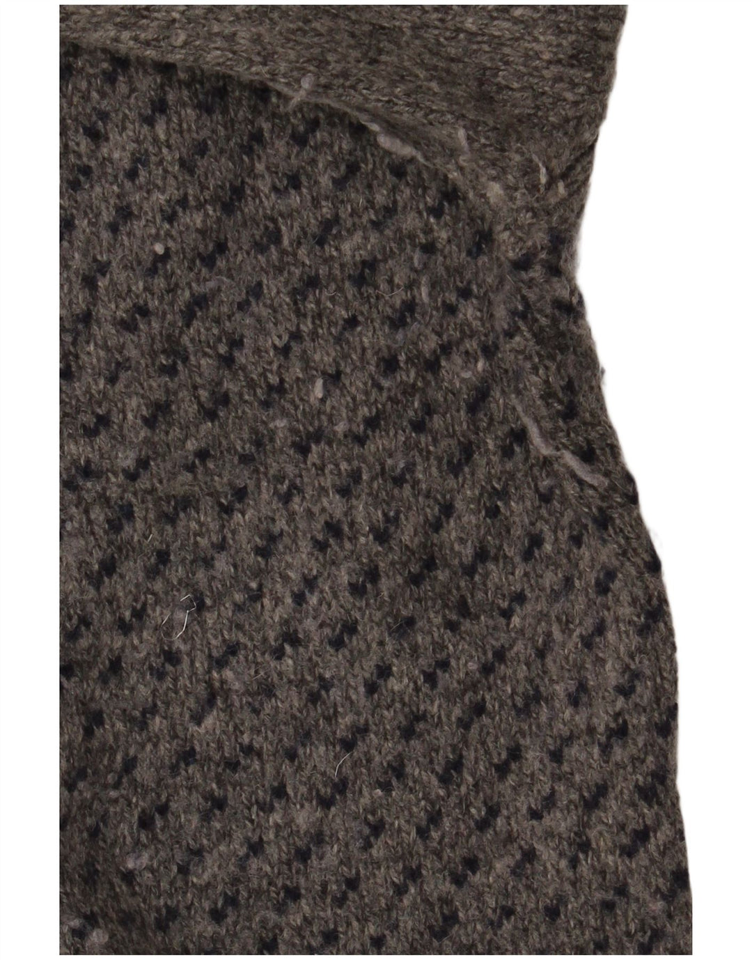 Jersey de cuello redondo para hombre de White Stuff XL de lana de cordero con lunares grises