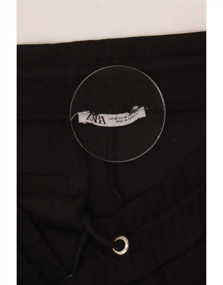 Zara Hombre Pantalón Chándal Joggers Medium Negro Poliéster