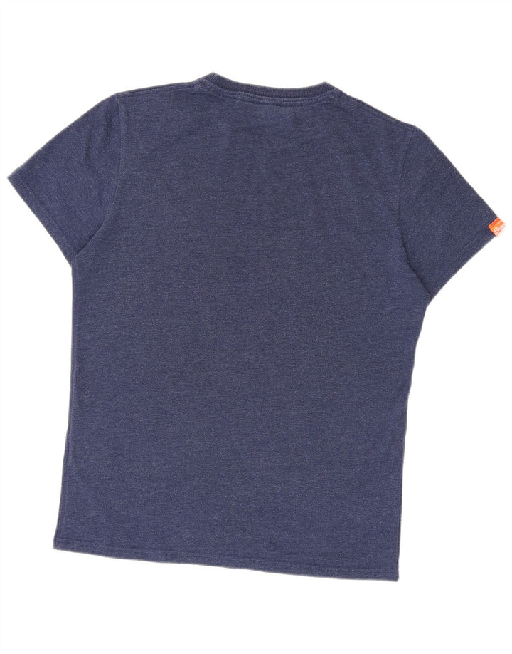 Superdry Camiseta con gráfico gráfico para hombre, talla grande, algodón azul