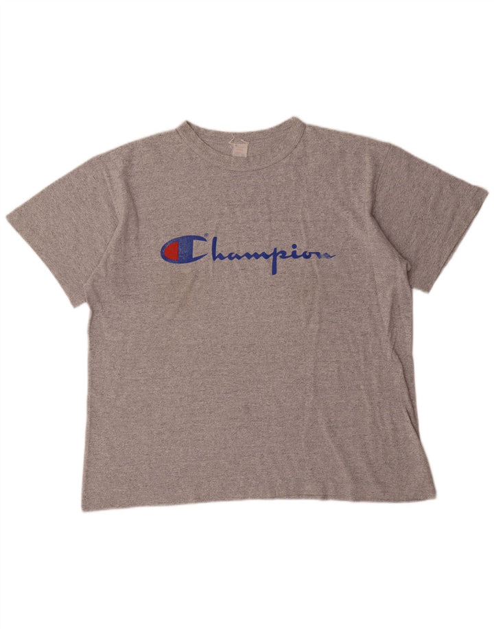 Champion Camiseta Gráfica Para Hombre Top Grande Acrílico Gris