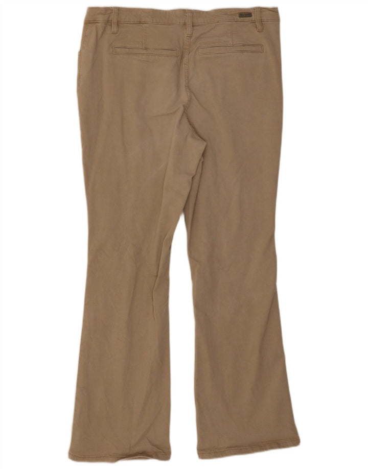 BKE Pantalones informales con corte de bota para mujer W33 L31 Algodón beige