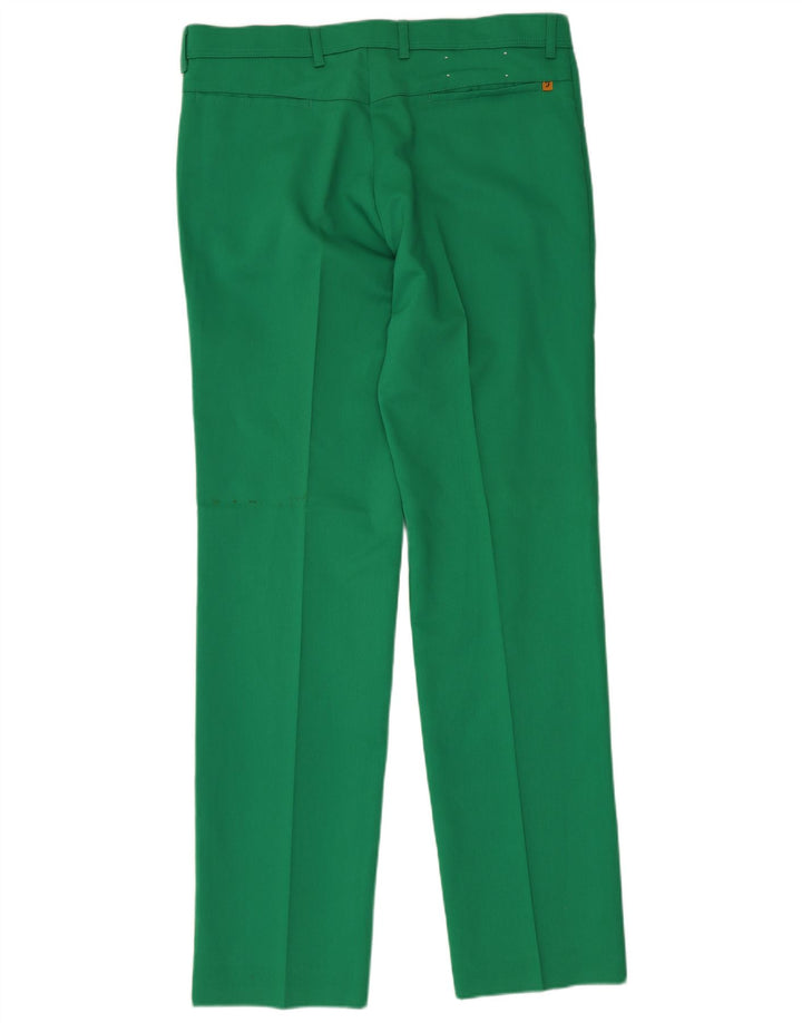 Farah Mujer Pantalones Casuales Rectos W36 L34 Poliéster Verde